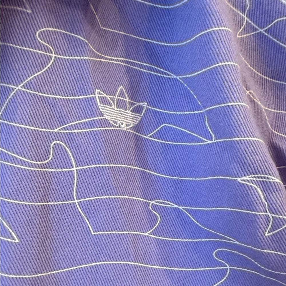 Purple Adidas Jacket With White Pattern - image 5